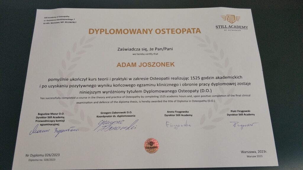 Gabinet osteopatii i fizjoterapii Vertebra